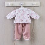 Asi Dolls Дрехи за кукла - Розова пижама със слончета