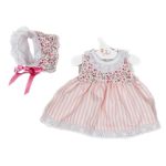 Asi Dolls Дрехи за кукли - Цветна рокля с шапка