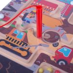 Bigjigs Дървен лабиринт с магнитни топчета, Строителна площадка - Image 2