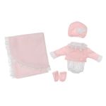 Asi Dolls Дрехи за кукла - Ританки с жилетка, шапка и одеяло