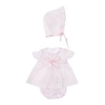 Asi Dolls Дрехи за кукли - Розова рокля с гащички и шапка