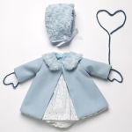 Asi Dolls Бутикови дрехи за кукла - Рокля с палто и шапка