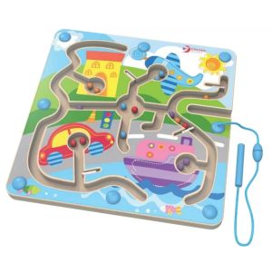 Classic World Дървен лабиринт с магнитна писалка, Трафик