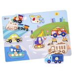 Classic World Дървен пъзел с превозни средства