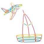 Dede Конструктор с бамбукови пръчки, 300 елемента - Image 2