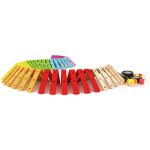 Classic World Дървен конструктор с цветни елементи - Image 2