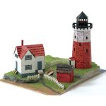Domus Kits Диорама с мини тухли, Къща с фар
