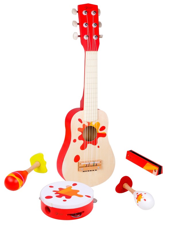 4024-komplekt-s-muzikalmi-instrumenti-i-kitara Classic World Комплект с музикални инструменти