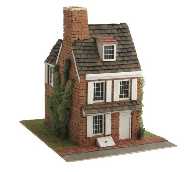 maket-s-mini-tuhli-kyshta-domus-kits-40307 Domus Kits Макет с мини тухли, Къща с плет