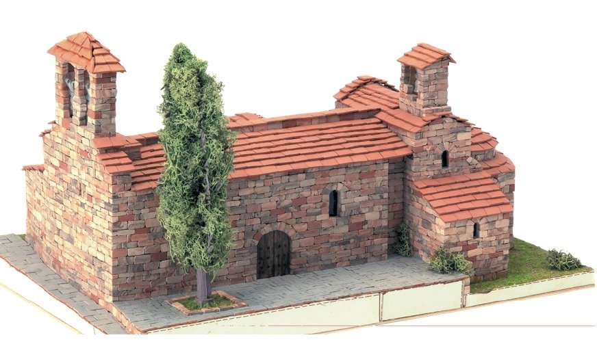 maket-s-mini-tuhli-tzyrkva-domus-kits-40801 Domus Kits Макет с мини тухли, Църква St. Pere d´Egara