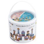 Дървен конструктор в пастелни цветове, Viga toys - Image 3