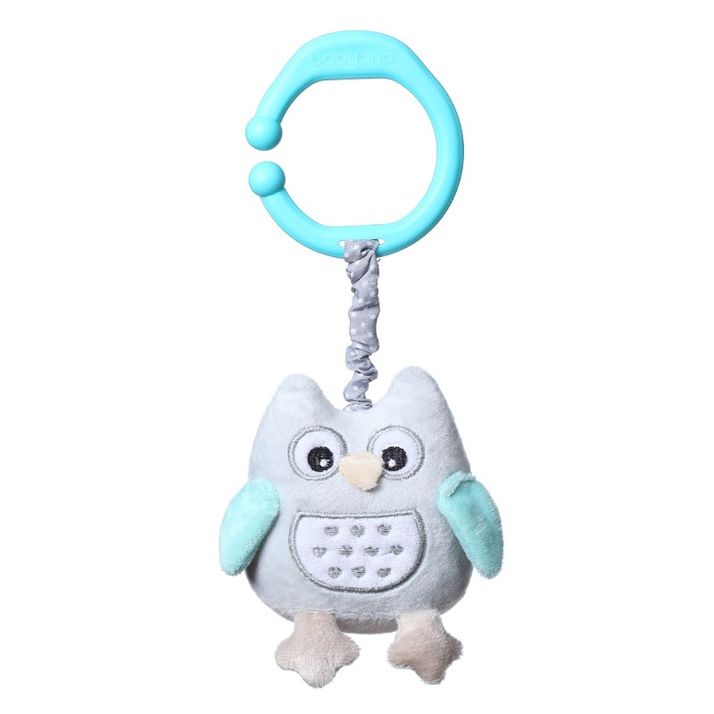 442-2-meka-igrachka-za-kolichka-sova BabyOno Мека вибрираща играчка за количка, Сова - Image 1