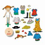 Pippi Магнитна кукла с дрехи Пипи дългото чорапче - Image 2
