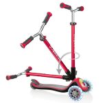 Globber Тротинетка Elite Prime със светещи колела, червена - Image 4