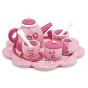 Детски дървен сервиз за чай - Viga Toys