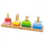 Дървен сортер с геометрични форми, Viga Toys - Image 2