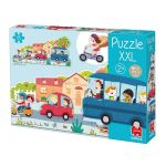 Детски пъзел от 18 XXl части, Превозни средства - Goula