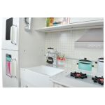 Malatec Детска дървена кухня с хладилник и аксесоари, голяма - Image 6