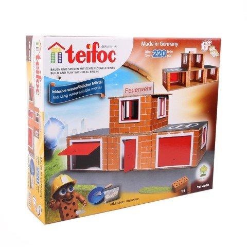 maket-s-tuhli-teifoc-pozharna-stantziya-4800 Teifoc Макет с мини тухли Пожарна станция