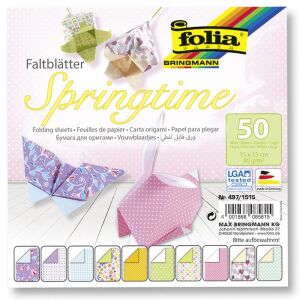 Folia Блокче с цветни хартии за оригами, Springtime