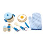 Дървен комплект за готвене, син - Viga Toys - Image 2