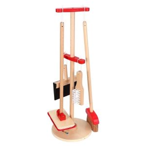 Lelin Toys Дървен комплект за почистване