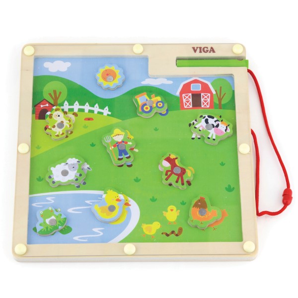 50193 Магнитна дъска с животни Ферма - Viga Toys