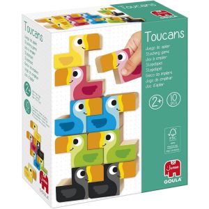 Игра за баланс с дървени фигури, Тукани - Goula