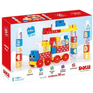 Dolu Toys Конструктор с букви и цифри, 50 части