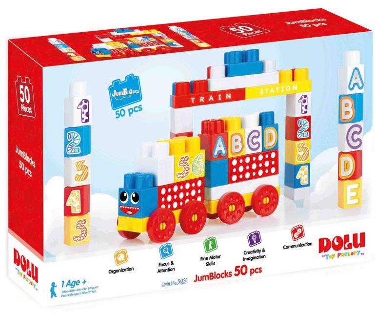 5031-dolu-konstruktor-jumbo-abc-1 Dolu Toys Конструктор с букви и цифри, 50 части