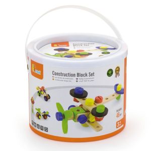 Дървен конструктор с болтове и гайки - Viga Toys