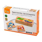Дървен магнитен пъзел с превозни средства - Viga Toys - Image 2