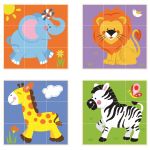 Дървени кубчета с Диви животни, Viga Toys - Image 2