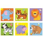 Дървен пъзел с кубчета Сафари - Viga Toys - Image 2