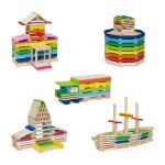 Цветни дървени блокчета, 250 части - Viga Toys - Image 2