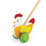 Дървено петле с дръжка за бутане - Viga Toys - Image 2
