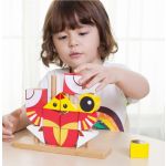 Classic World Дървен пъзел с цветни блокчета, Лъвче - Image 6