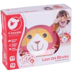 Classic World Дървен пъзел с цветни блокчета, Лъвче - Image 7