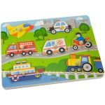Музикален пъзел с превозни средства - Viga Toys