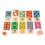 Дървен пъзел с числа за броене, Животни - Goula - Image 2