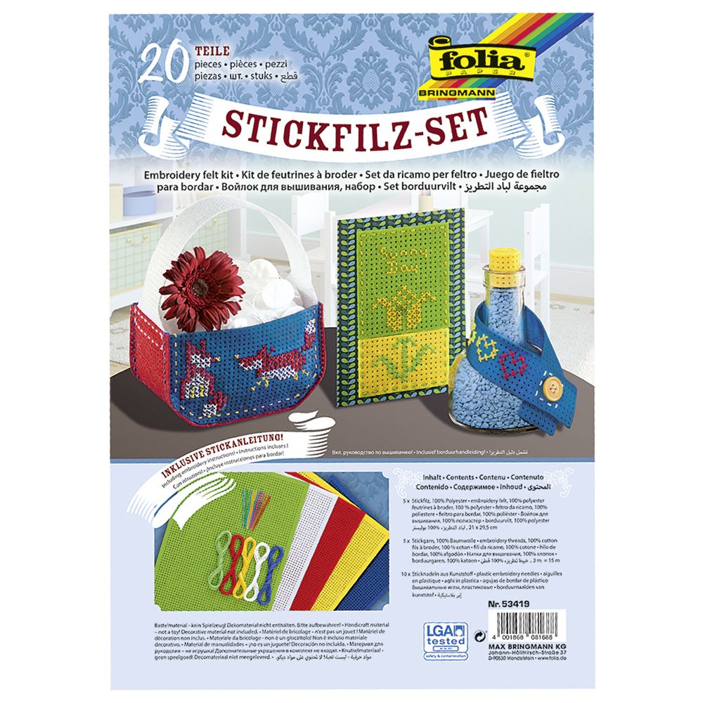 53419 Folia Детски комплект за бродиране