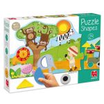 Дървен пъзел с форми, Сафари - Goula