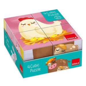 Детски пъзел с кубчета, Ферма - Goula