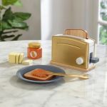 Дървен тостер с филийки, златист, KidKraft - Image 3