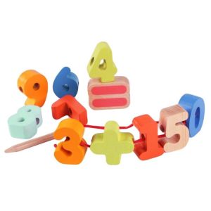 Classic World Дървени цифри за нанизване