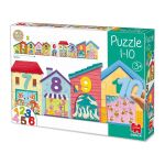 Детски пъзел от 20 XXl части, Къщички - Goula
