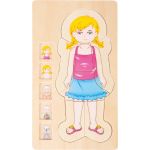 Small Foot Многослоен пъзел, Анатомията на момиче - Image 2