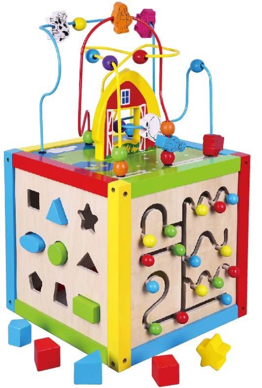 58506-detski-dyrven-kub-s-aktivnosti-viga-toys-2 Голям дървен куб с активни игри, 5 в 1 - Viga Toys