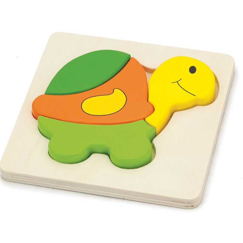 59933-detski-pazel-kostenurka-viga-1 Детски дървен пъзел, Костенурка - Viga Toys