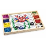 Мозайка и игра Не се сърди човече - Viga Toys